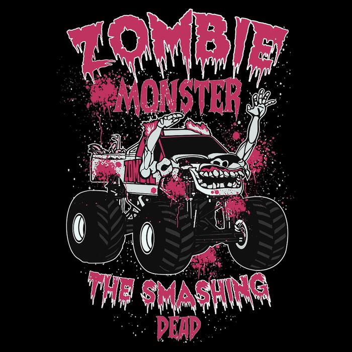 Zombie Monster Truck The Smashing Dead Cooling Performance Crew T-Shirt