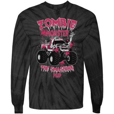 Zombie Monster Truck The Smashing Dead Tie-Dye Long Sleeve Shirt