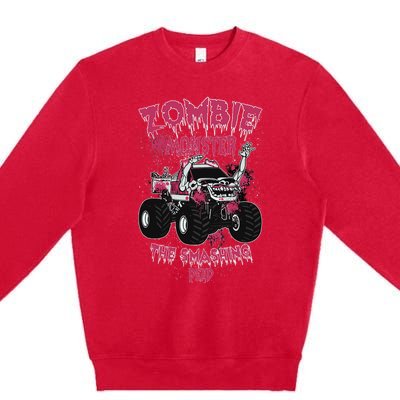 Zombie Monster Truck The Smashing Dead Premium Crewneck Sweatshirt