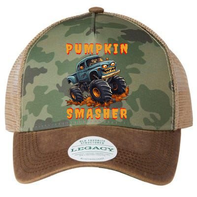 Zombie Monster Truck Pumpkin Smasher Halloween Costume Kids Legacy Tie Dye Trucker Hat