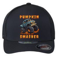 Zombie Monster Truck Pumpkin Smasher Halloween Costume Kids Flexfit Unipanel Trucker Cap