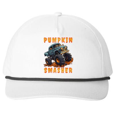 Zombie Monster Truck Pumpkin Smasher Halloween Costume Kids Snapback Five-Panel Rope Hat