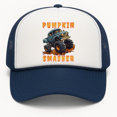 Zombie Monster Truck Pumpkin Smasher Halloween Costume Kids Trucker Hat