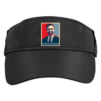 Zohran Mamdani Vintage Poster Design Adult Drive Performance Visor