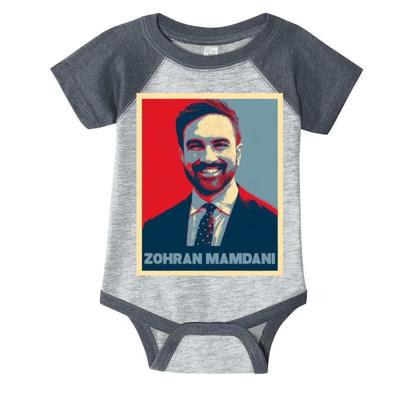 Zohran Mamdani Vintage Poster Design Infant Baby Jersey Bodysuit