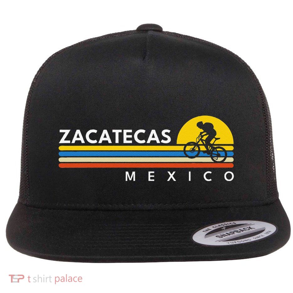 Zacatecas Mexico Vintage Retro Souvenirs Flatbill Hat