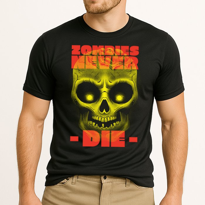 Zombies Never Die Cooling Performance Crew T-Shirt