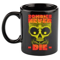 Zombies Never Die 11oz C Handle Ceramic Mug