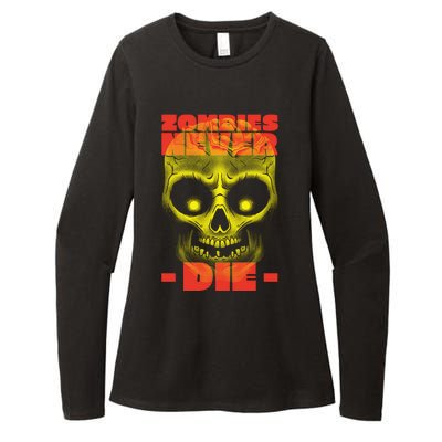 Zombies Never Die Womens CVC Long Sleeve Shirt