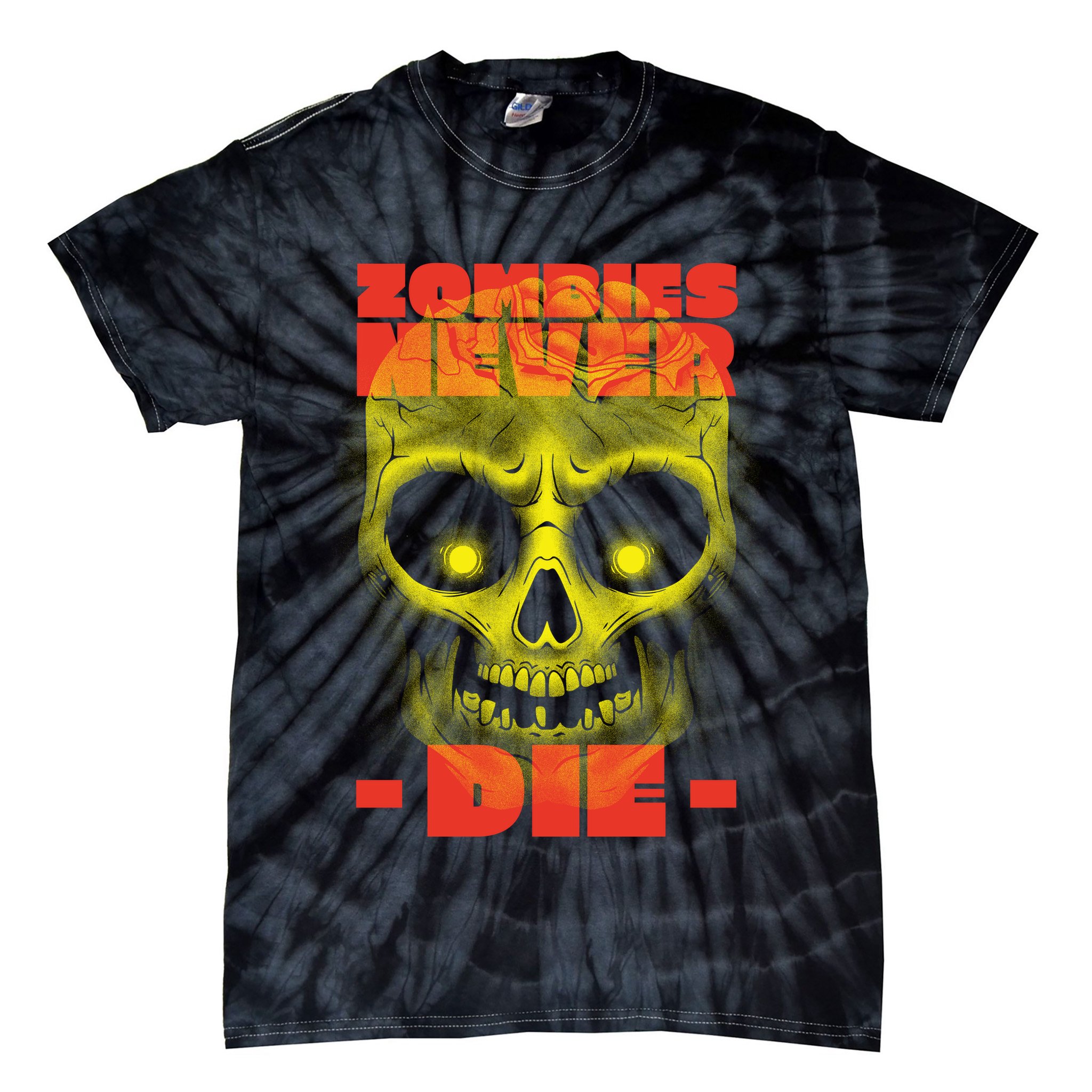 Zombies Never Die Tie-Dye T-Shirt