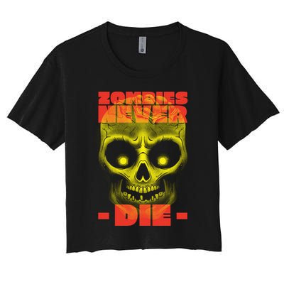 Zombies Never Die Crop Top