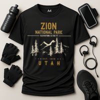 Zion National Park, US Nationalpark In Utah Cooling Performance Crew T-Shirt