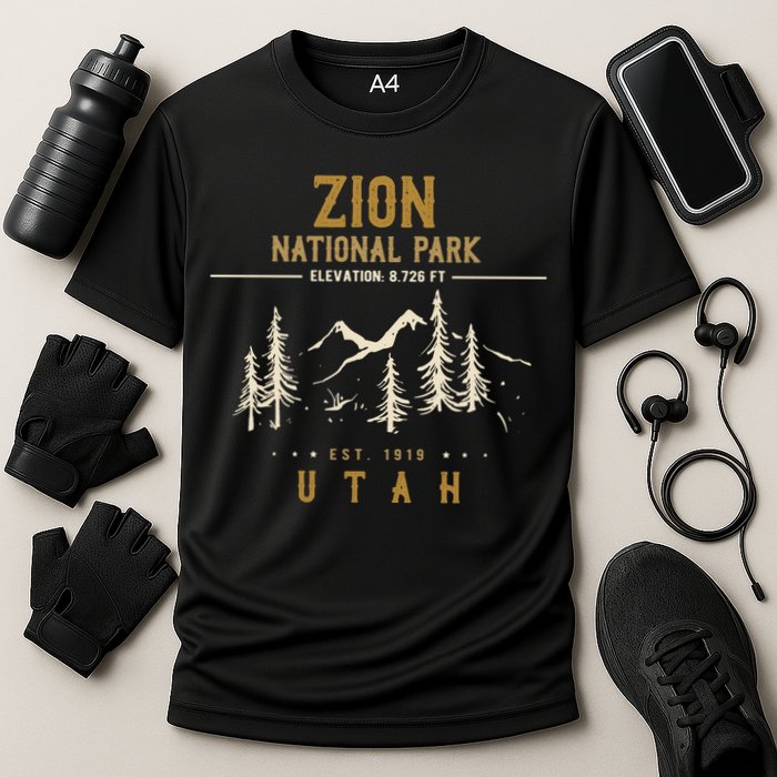 Zion National Park, US Nationalpark In Utah Cooling Performance Crew T-Shirt