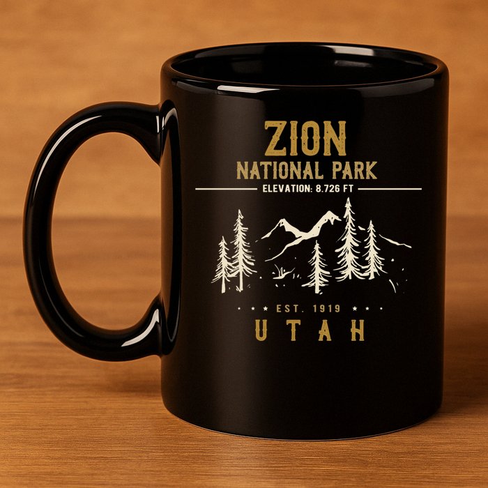 Zion National Park, US Nationalpark In Utah 11oz C Handle Ceramic Mug