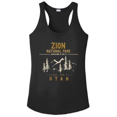 Zion National Park, US Nationalpark In Utah Ladies PosiCharge Competitor Racerback Tank