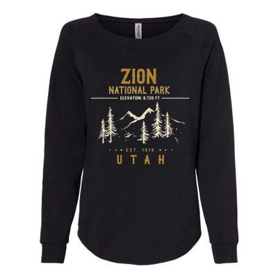 Zion National Park, US Nationalpark In Utah Womens California Wash Sweatshirt