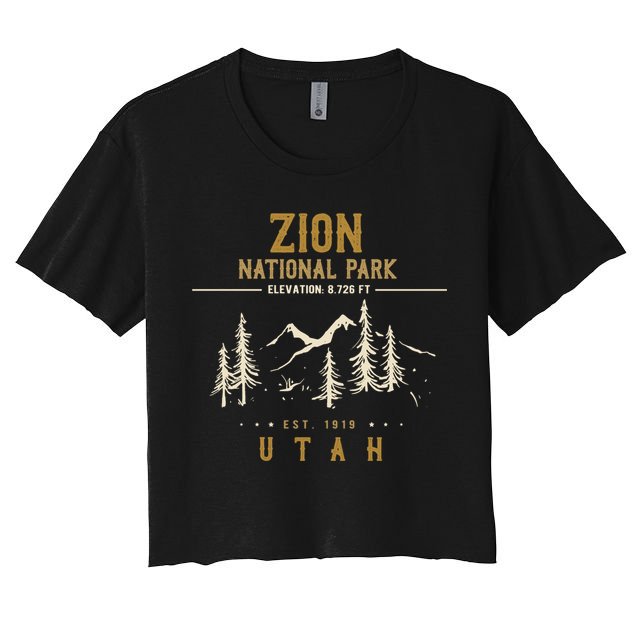 Zion National Park, US Nationalpark In Utah Crop Top