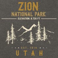 Zion National Park, US Nationalpark In Utah Cotton Canvas Backpack