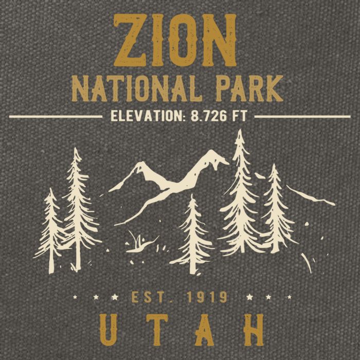 Zion National Park, US Nationalpark In Utah Cotton Canvas Backpack