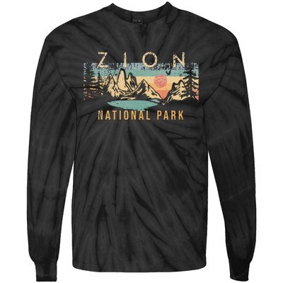 Zion National Park Tie-Dye Long Sleeve Shirt