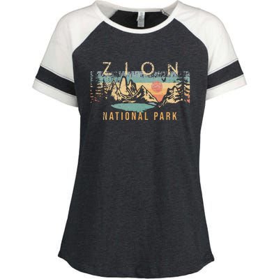 Zion National Park Enza Ladies Jersey Colorblock Tee