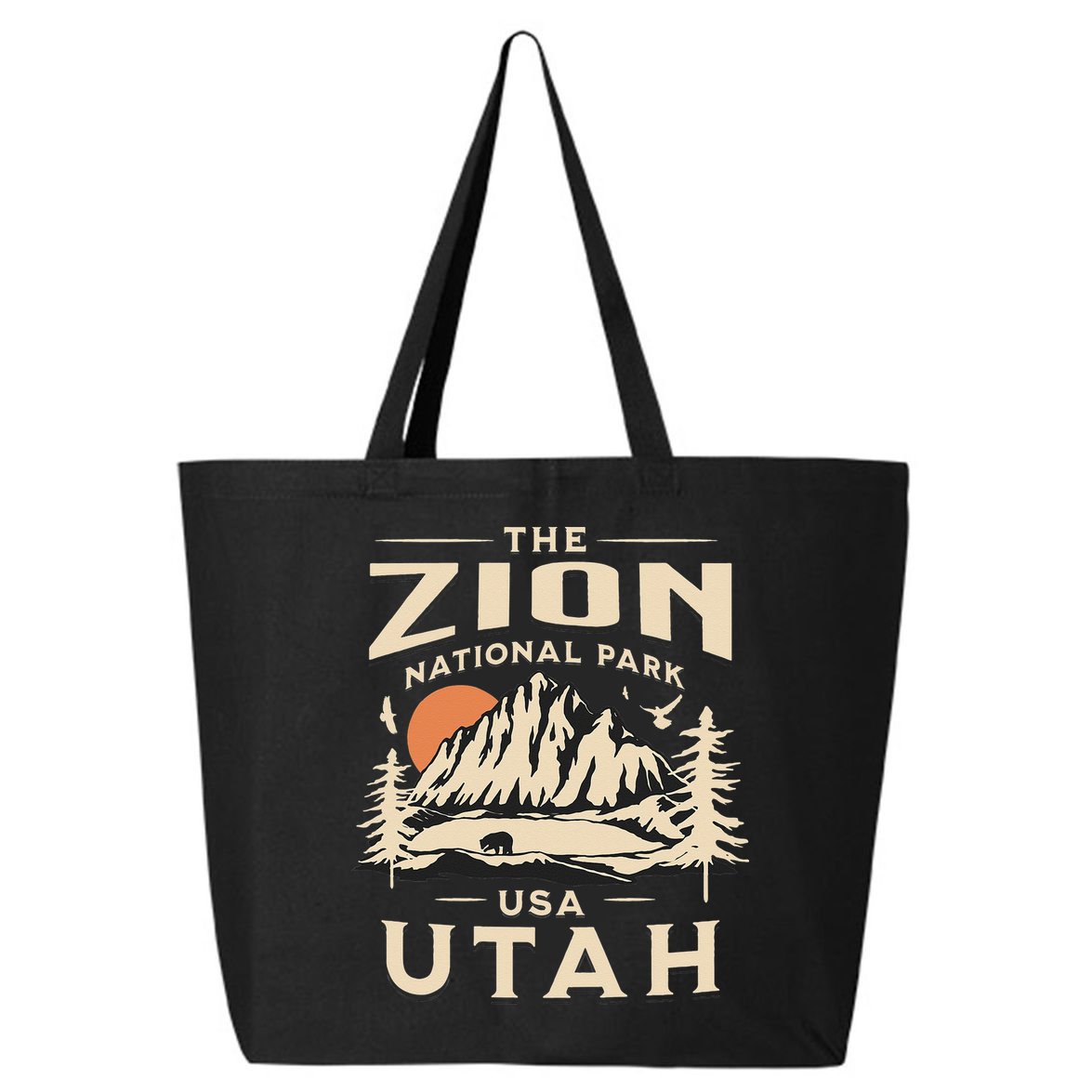 Zion National Park UtahHiking Nature Outdoors 25L Jumbo Tote