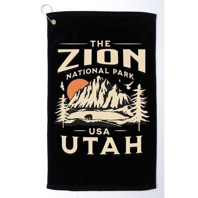 Zion National Park UtahHiking Nature Outdoors Golf Towel