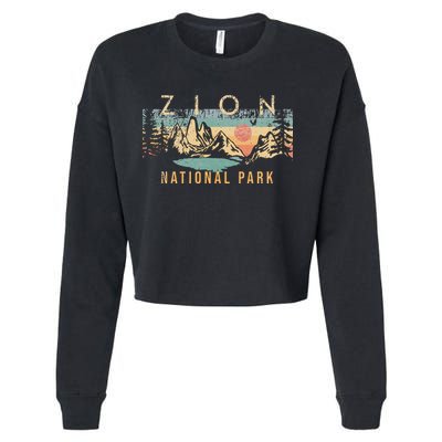 Zion National Park Cropped Pullover Crew