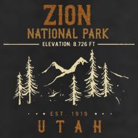 Zion National Park Us Nationalpark In Utah 7 Panel Mesh Trucker Snapback Hat