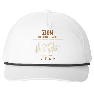 Zion National Park Us Nationalpark In Utah Snapback Five-Panel Rope Hat