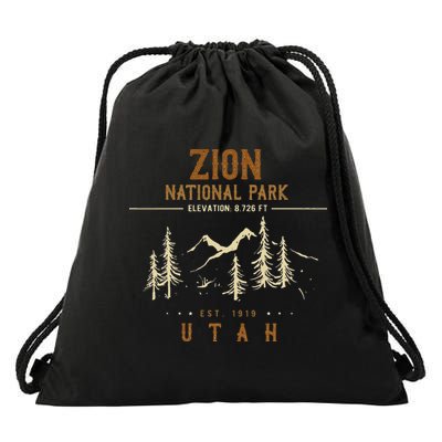 Zion National Park Us Nationalpark In Utah Drawstring Bag