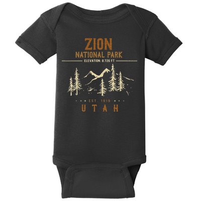 Zion National Park Us Nationalpark In Utah Baby Bodysuit