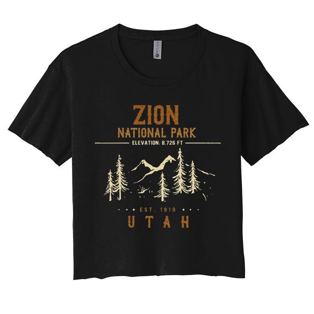 Zion National Park Us Nationalpark In Utah Crop Top
