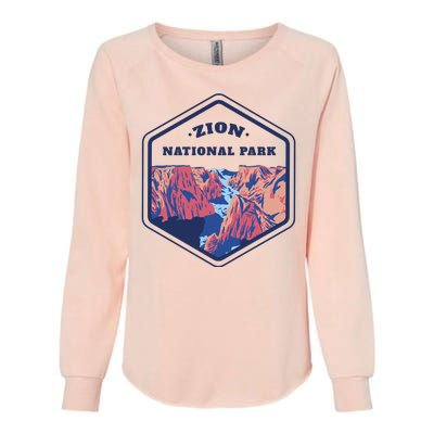 Zion National Park Womens California Wash Sweatshirt