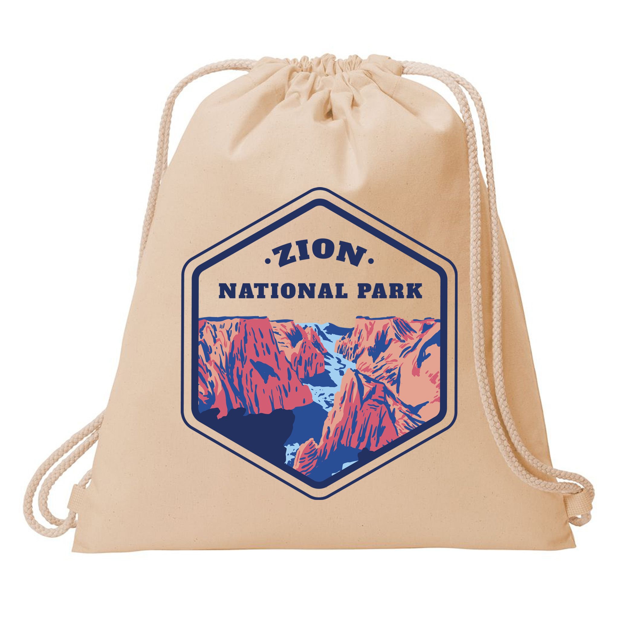 Zion National Park Drawstring Bag