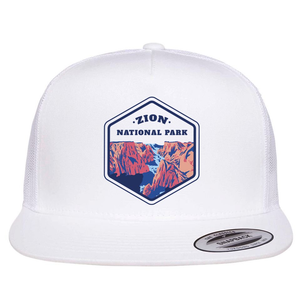 Zion National Park Flat Bill Trucker Hat