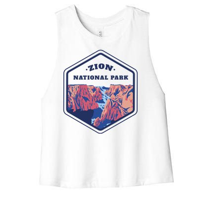 Zion National Park Women's Racerback Cropped Tank