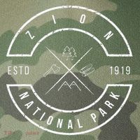 Zion National Park Utah Emblem Ut Souvenir Legacy Tie Dye Trucker Hat