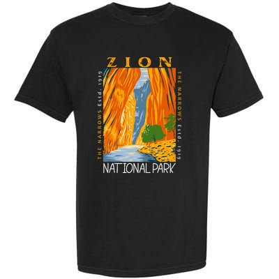 Zion National Park Utah Vintage The Narrows Vintage Garment-Dyed Heavyweight T-Shirt