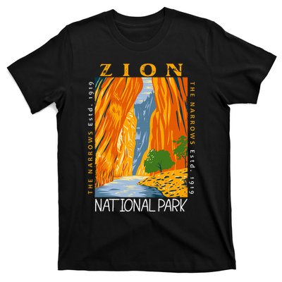 Zion National Park Utah Vintage The Narrows Vintage T-Shirt