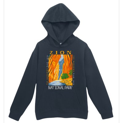 Zion National Park Utah Vintage The Narrows Vintage Urban Pullover Hoodie