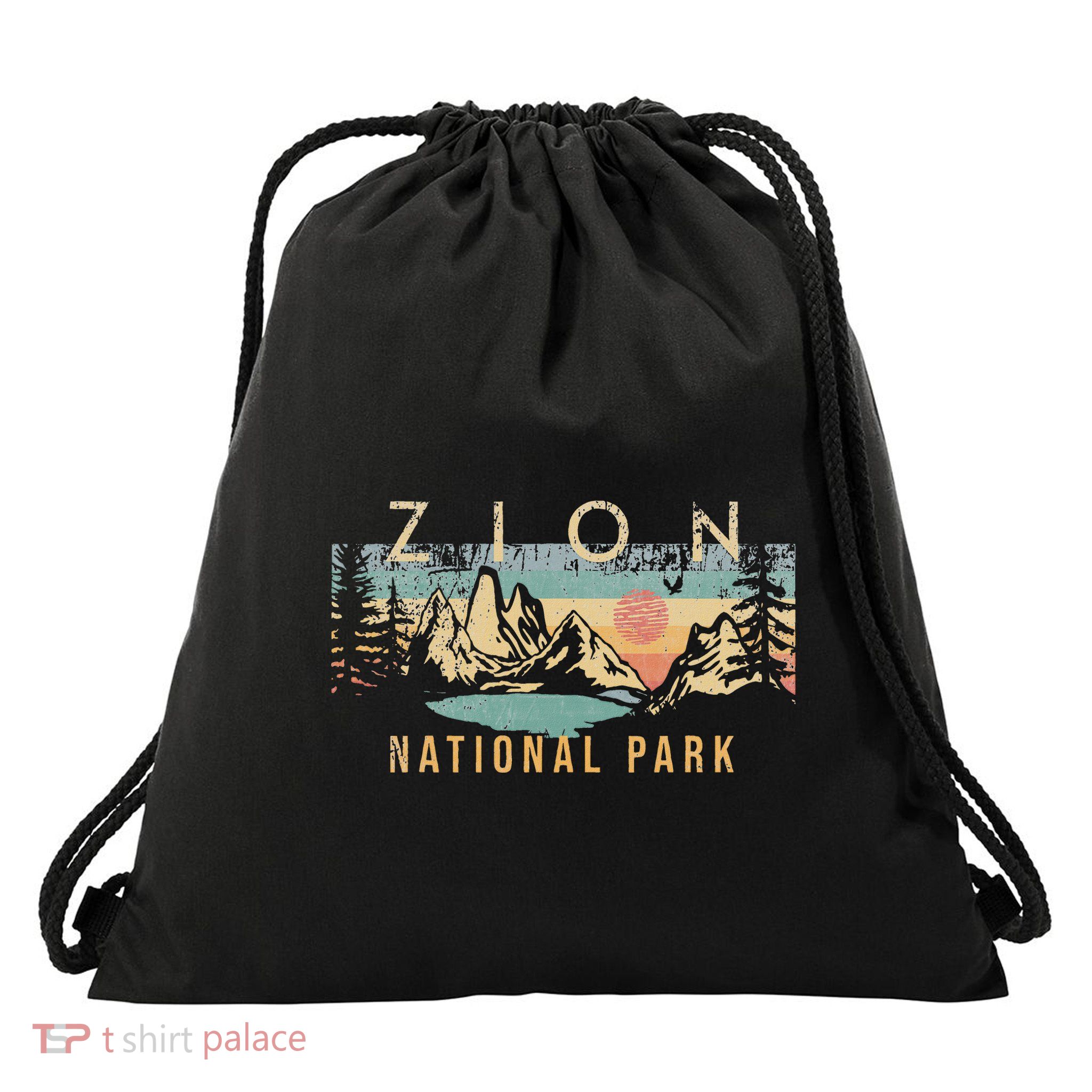 Zion National Park Drawstring Bag