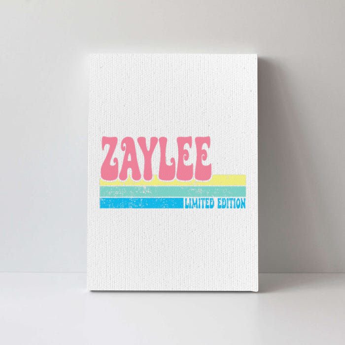 Zaylee Name Personalized Cute Idea Groovy Women Zaylee Canvas