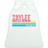 Zaylee Name Personalized Cute Idea Groovy Women Zaylee Ceramic Bell Ornament