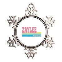 Zaylee Name Personalized Cute Idea Groovy Women Zaylee Metallic Star Ornament