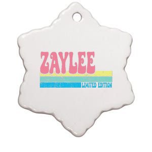 Zaylee Name Personalized Cute Idea Groovy Women Zaylee Ceramic Star Ornament