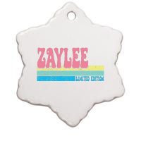 Zaylee Name Personalized Cute Idea Groovy Women Zaylee Ceramic Star Ornament