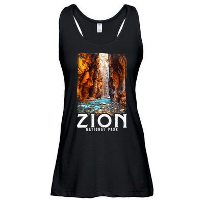 Zion National Park Zion National Park Utah Tourist Ladies Essential Flowy Tank