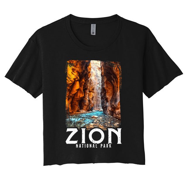 Zion National Park Zion National Park Utah Tourist Crop Top