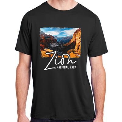 Zion National Park Utah Tourist Zion Park Adult ChromaSoft Performance T-Shirt